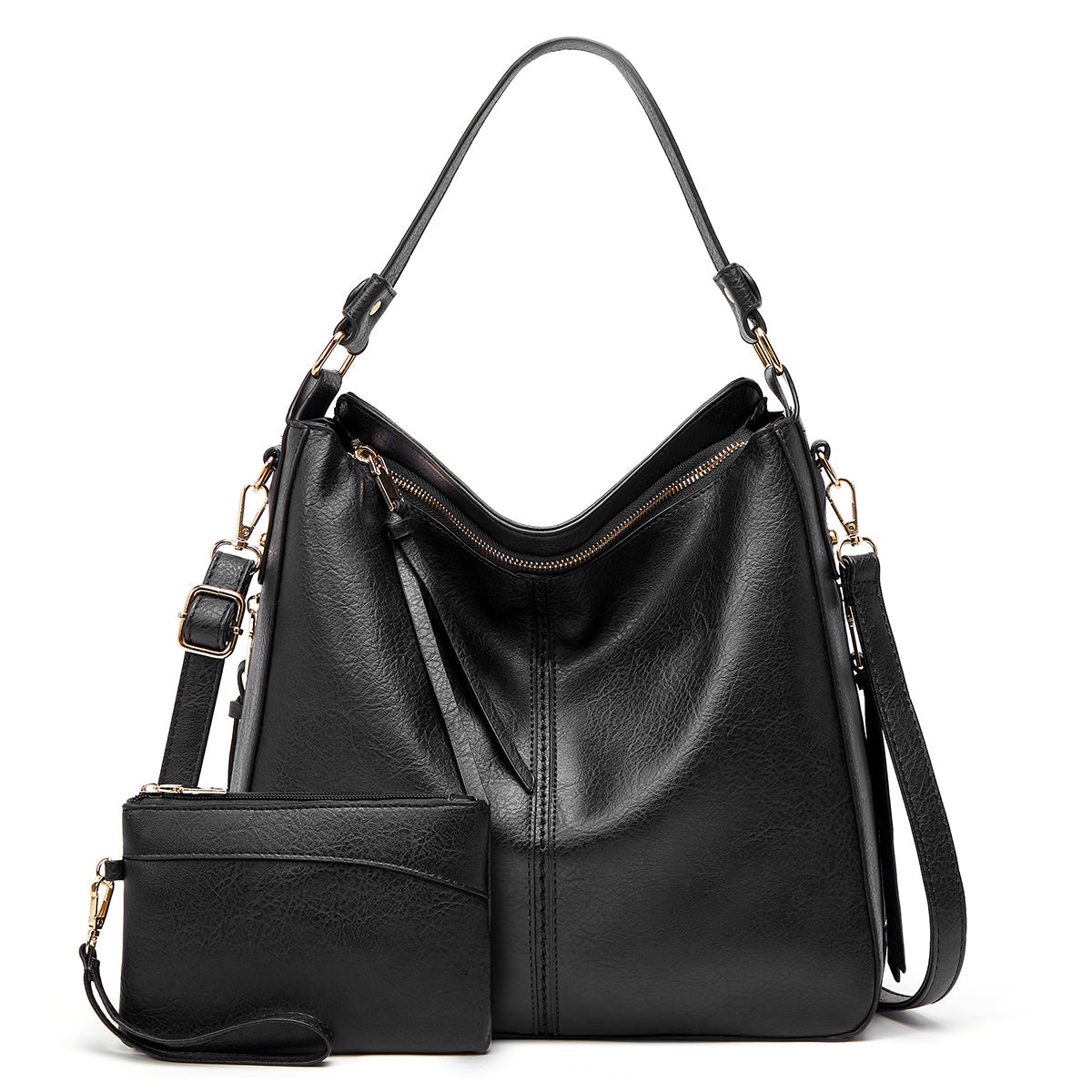 Culture®  | Leather Hobo Handbag + FREE Pouch Wallet