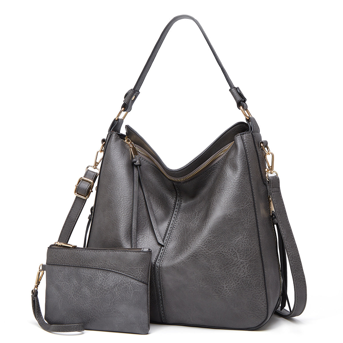 Culture®  | Leather Hobo Handbag + FREE Pouch Wallet