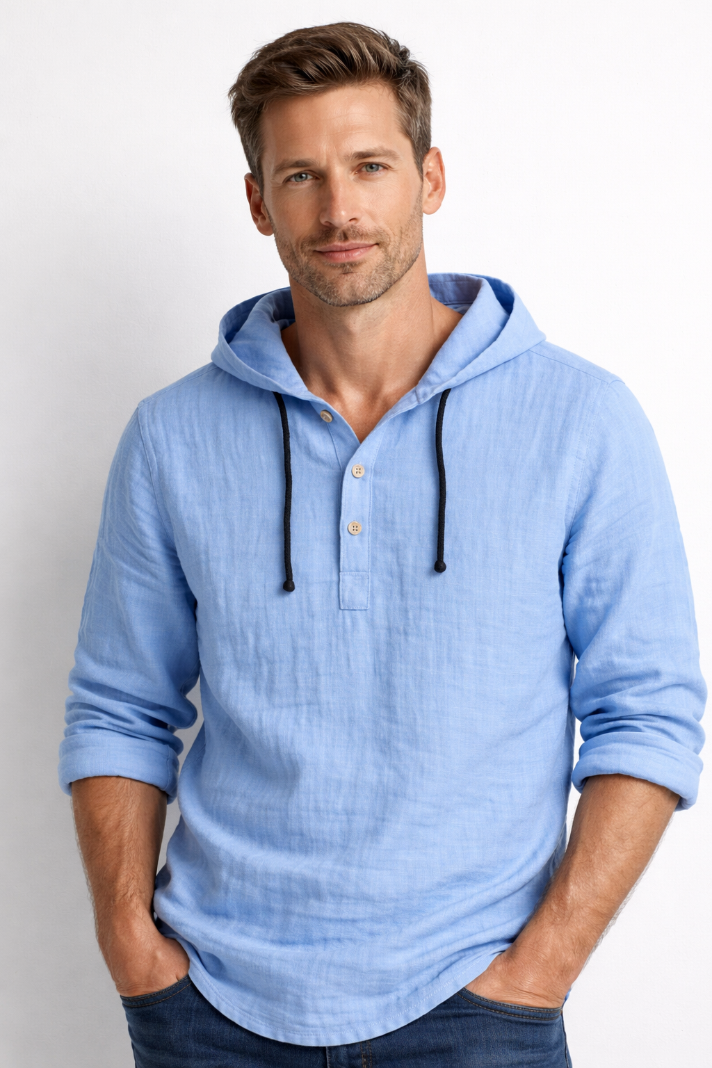 Culture®  | Linen Hooded Shirt – Effortless Luxury for Every Season
