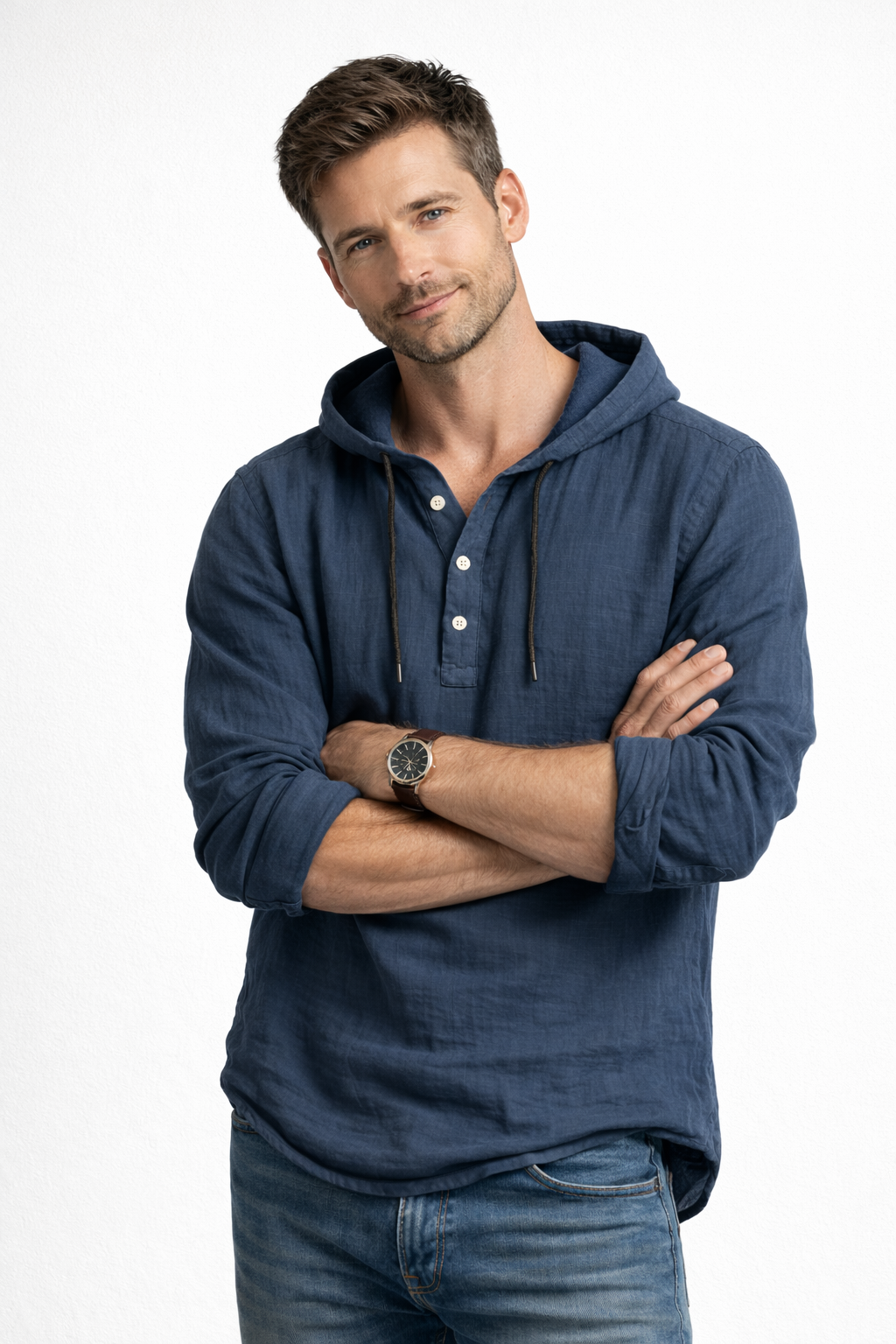 Culture®  | Linen Hooded Shirt – Effortless Luxury for Every Season