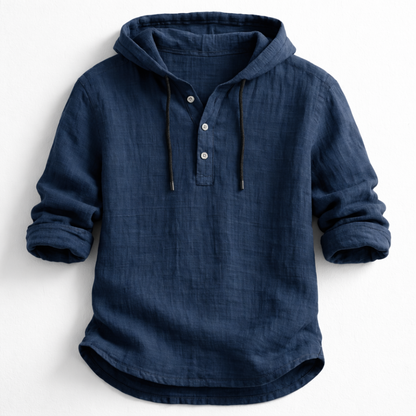 Culture®  | Linen Hooded Shirt – Effortless Luxury for Every Season