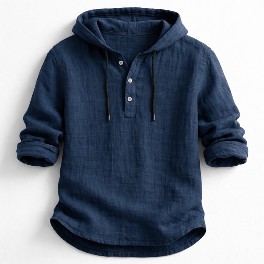 Culture®  | Linen Hooded Shirt – Effortless Luxury for Every Season