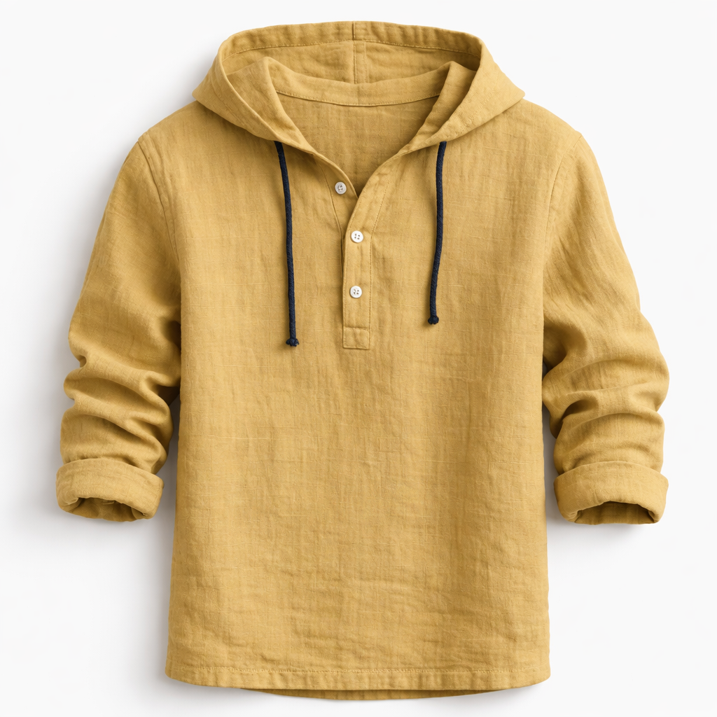 Culture®  | Linen Hooded Shirt – Effortless Luxury for Every Season