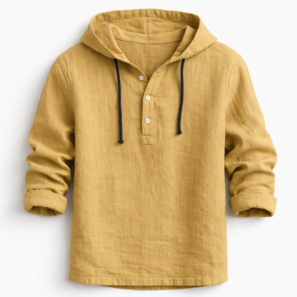 Culture®  | Linen Hooded Shirt – Effortless Luxury for Every Season