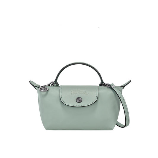 Culture®  | Paris Leather Longchamp Bag - Light Blue