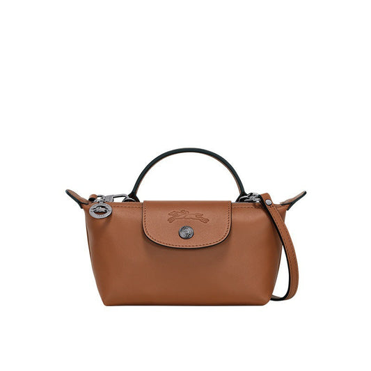 Culture®  | Paris Leather Longchamp Bag - Brown