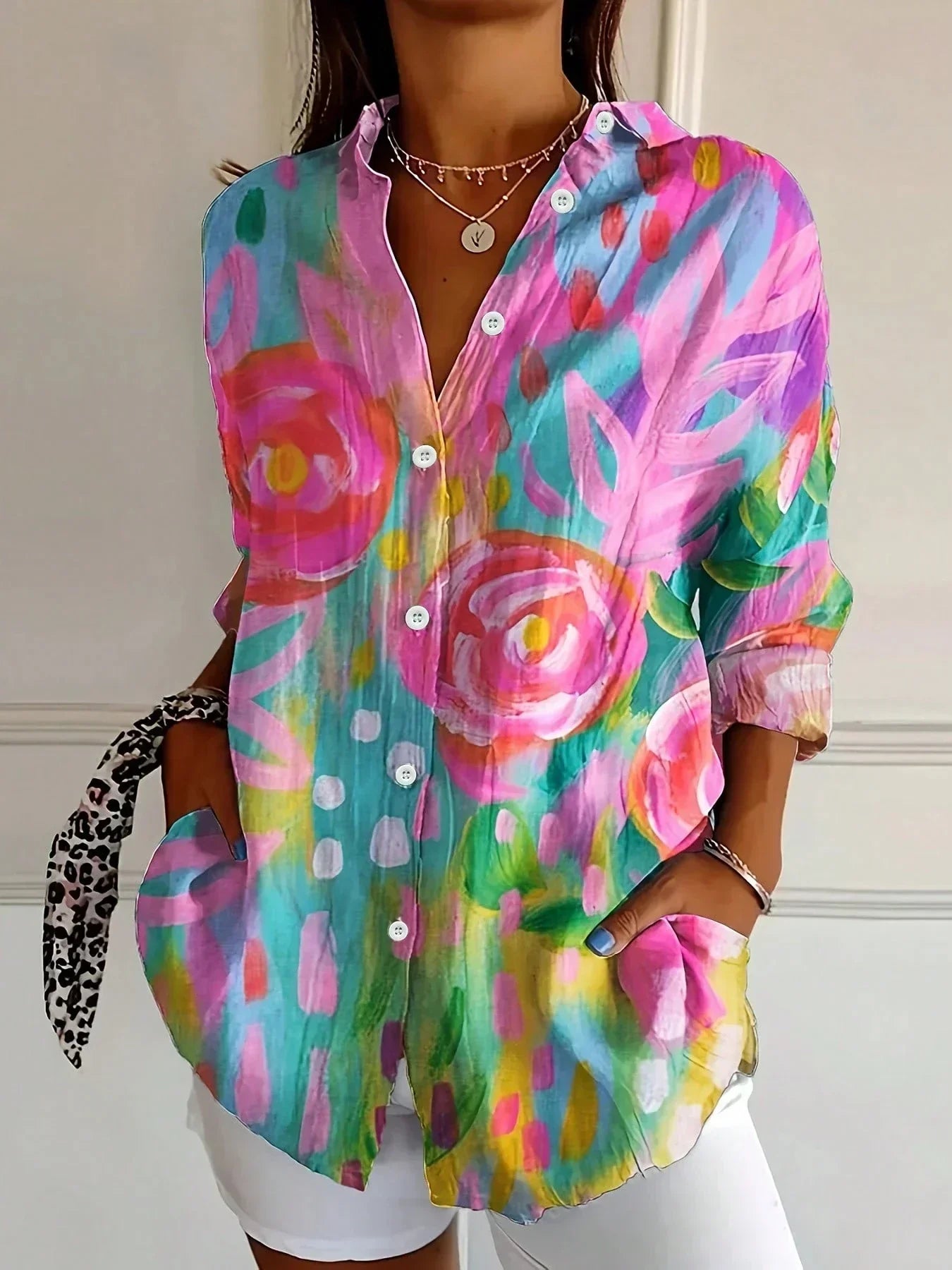 Culture® | Colorful Pattern Blouse