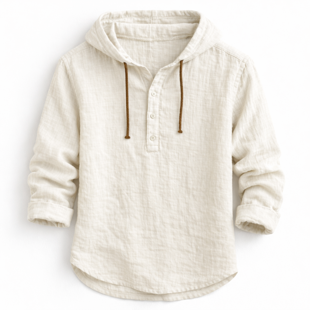 Culture®  | Linen Hooded Shirt – Effortless Luxury for Every Season