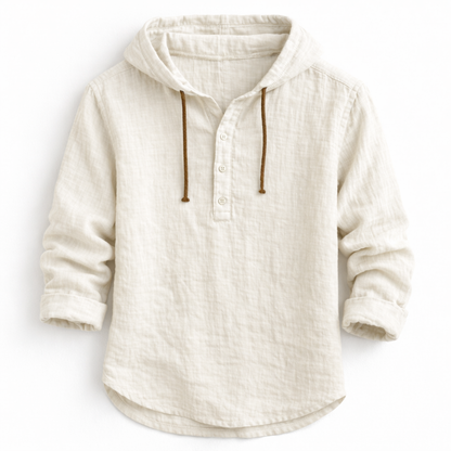 Culture®  | Linen Hooded Shirt – Effortless Luxury for Every Season