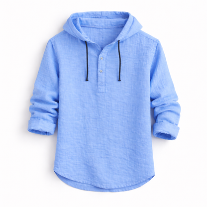 Culture®  | Linen Hooded Shirt – Effortless Luxury for Every Season