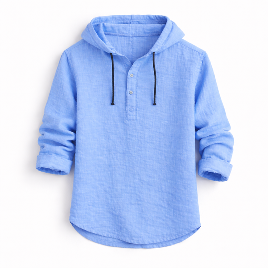 Culture®  | Linen Hooded Shirt – Effortless Luxury for Every Season