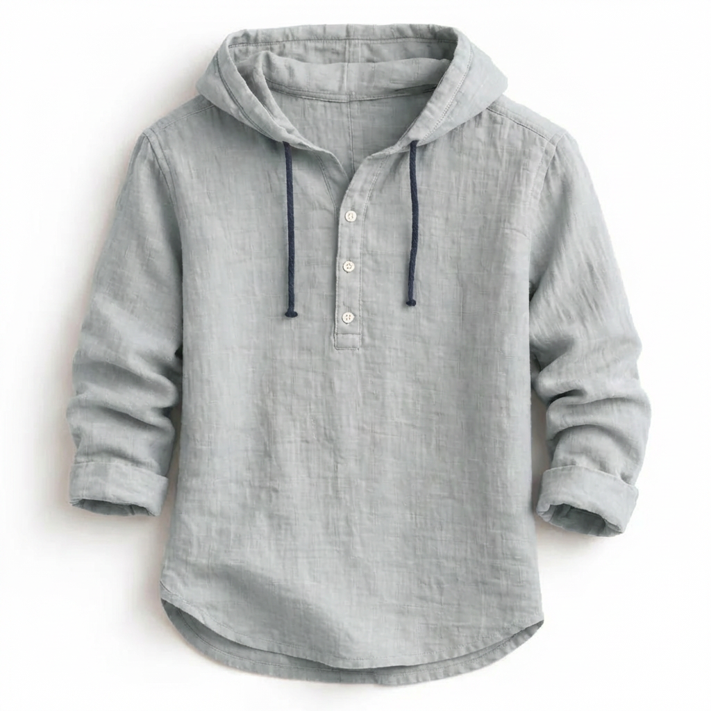 Culture®  | Linen Hooded Shirt – Effortless Luxury for Every Season